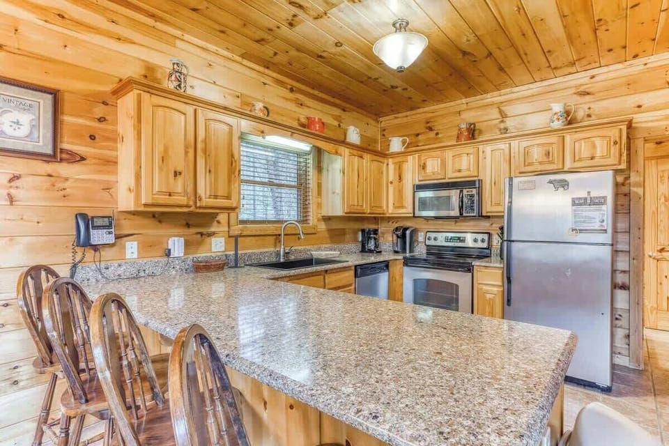 A fully stocked kitchen for those nights you want to stay in and cook for a crowd.