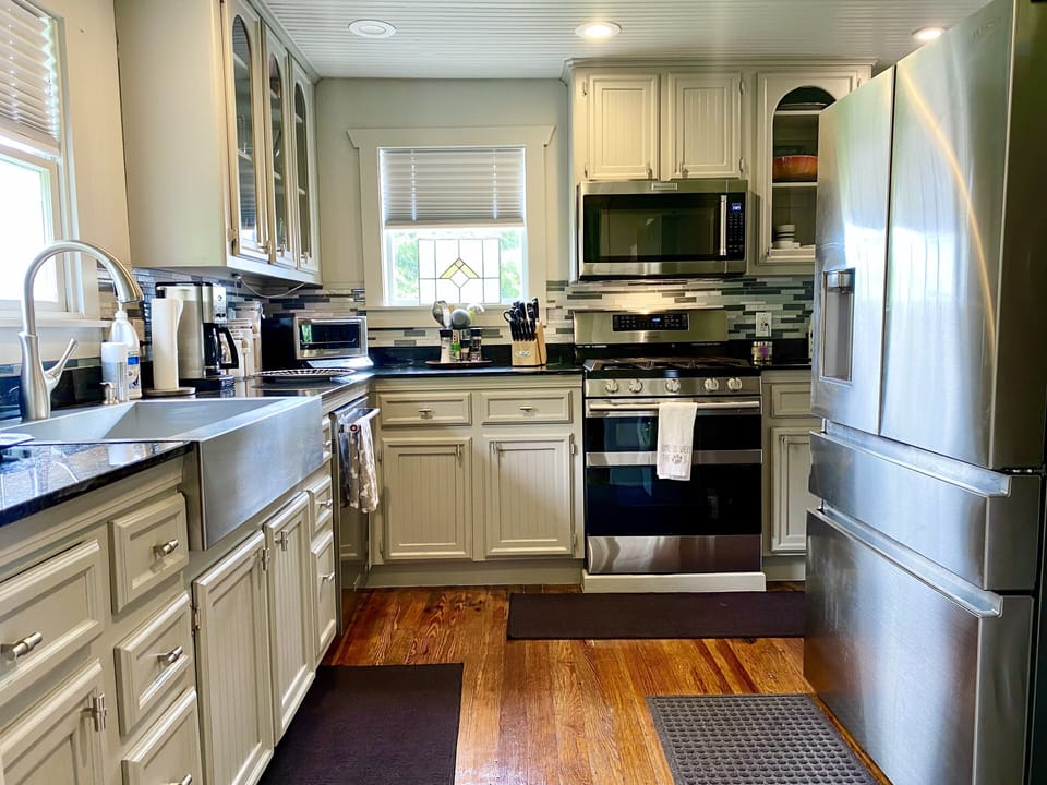 New modern kitchen appliances