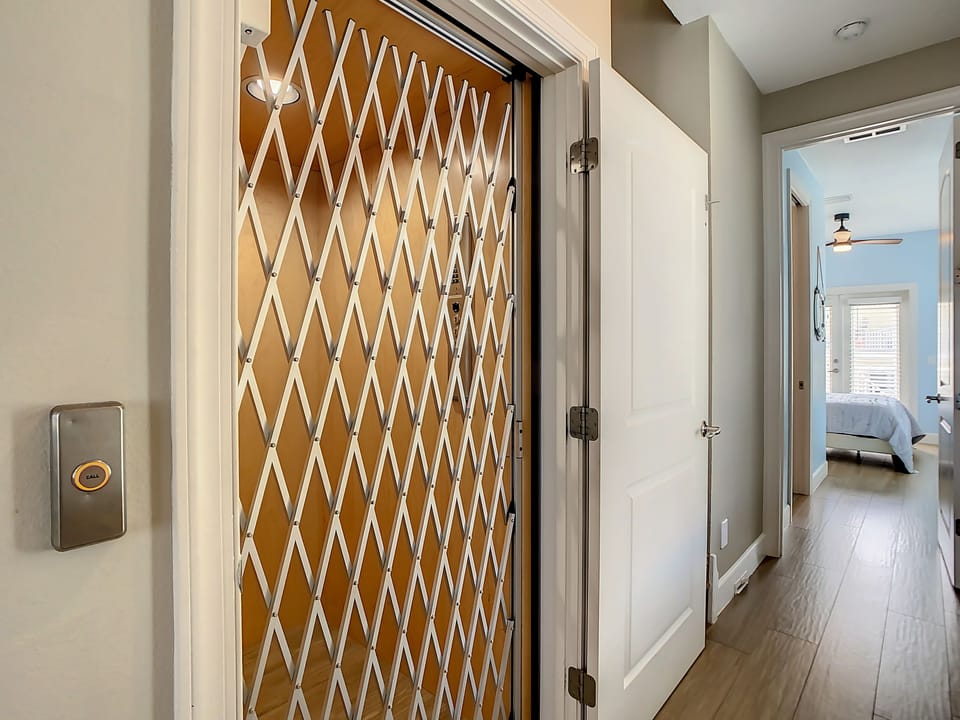 This home is equipped with an elevator, allowing easy transport between each of the 3 levels.