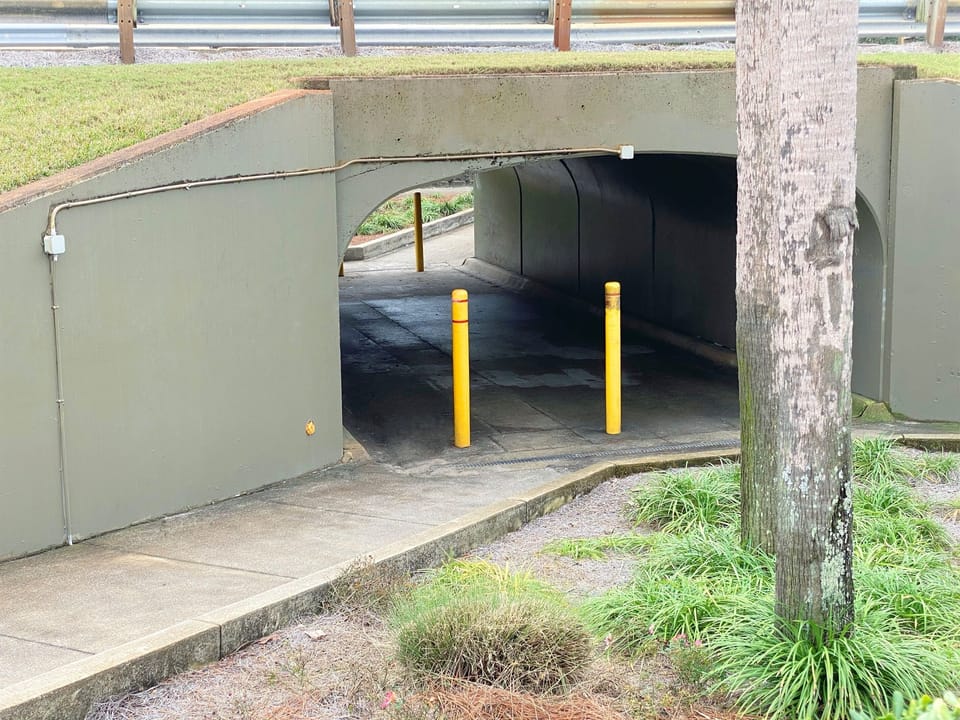 Tunnel to beach to avoid crossing the street. Much safer for kids to go back and forth to the beach!