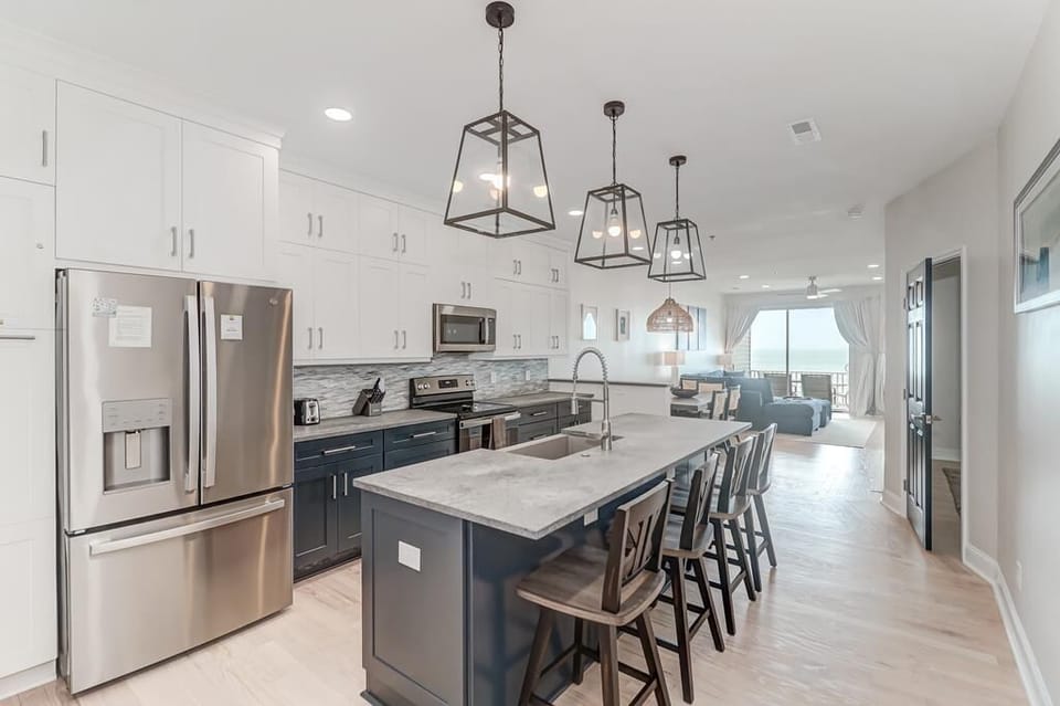 Kitchen with Ocean Views