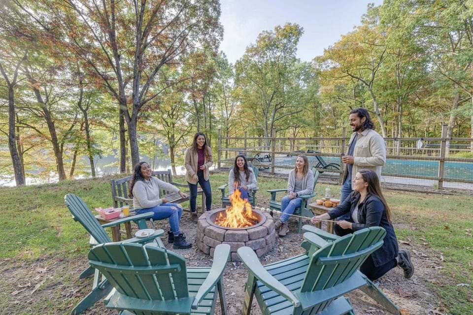 Fire Pit & Lounge: Cozy chairs, have s'mores with friends under PA night skies 