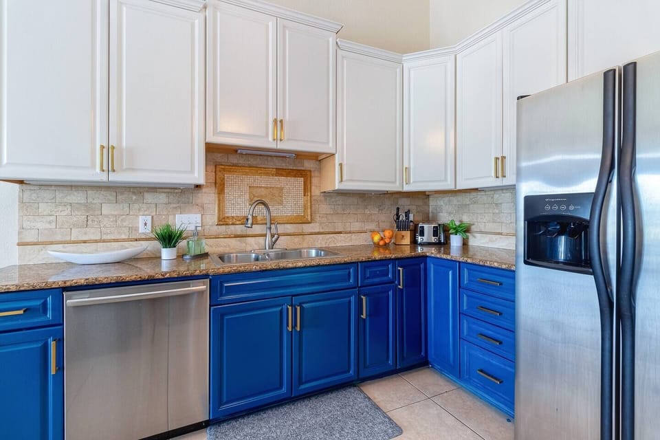 Plenty of space to cook family meals in this newly renovated kitchen. 