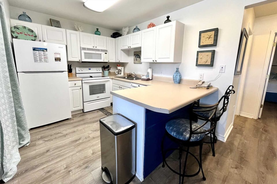 You'll enjoy the fully equipped kitchen for creating home-cooked meals.
