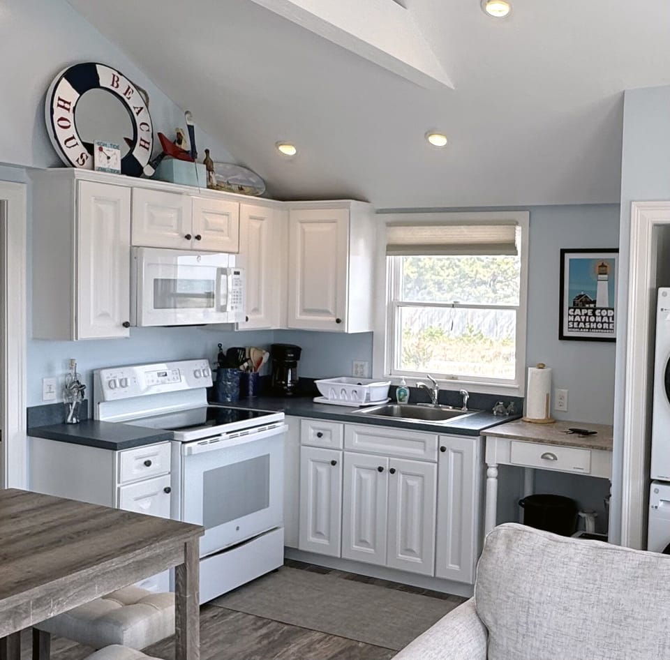 ...with a well equipped kitchen...