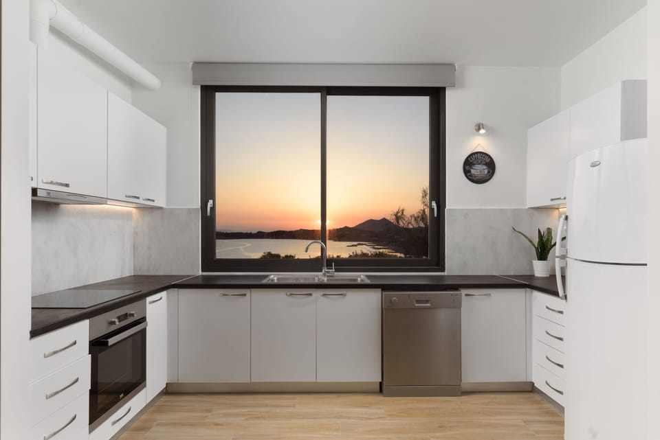 Exclusive Villa, 3 Bedrooms, Private Pool, Sea View | Private kitchen | Full-size fridge, oven, stovetop, dishwasher