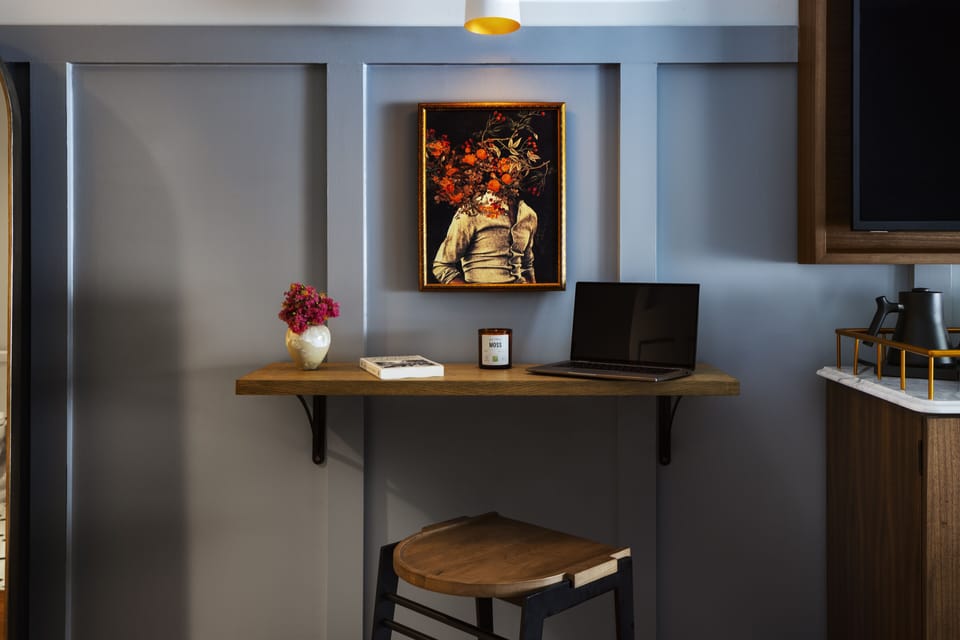 Premium bedding, minibar, in-room safe, laptop workspace