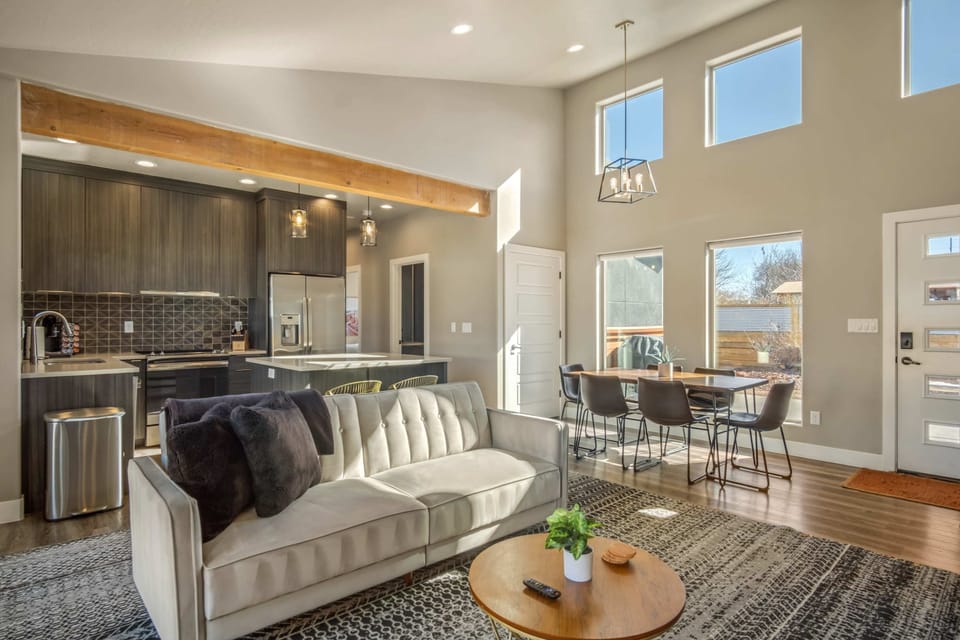 Movie marathons or cozy nights in? Timber + Tin G has you covered! Enjoy your favorite shows on the large flatscreen TV, then unwind on the comfy couch that transforms into a sleeper sofa.