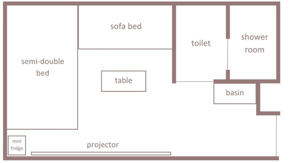 Theater Double, Non Smoking | Floor plan