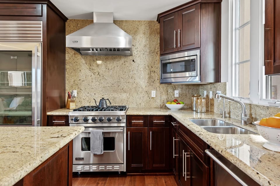 Luxe kitchen with plenty of counter space