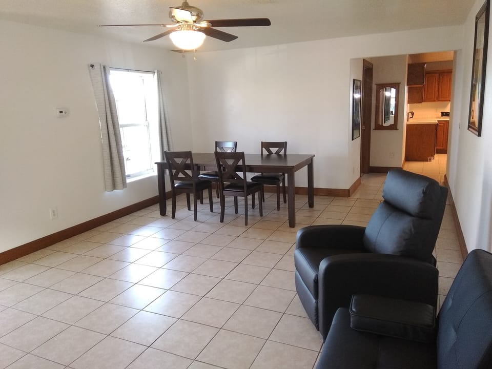 Living/Dining room in two bedroom apartment