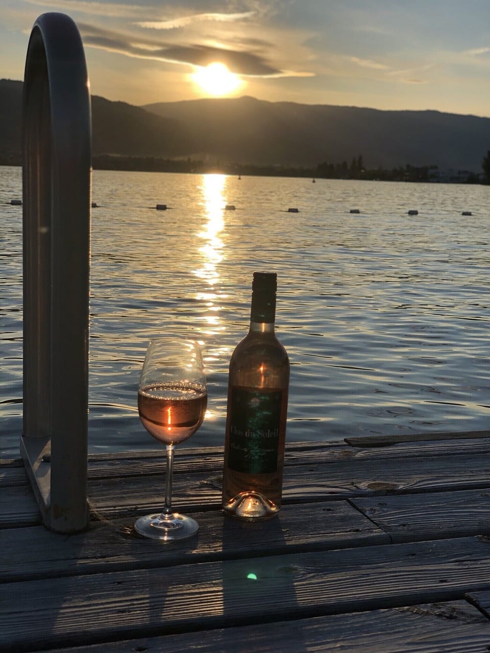 Sundowners on the dock