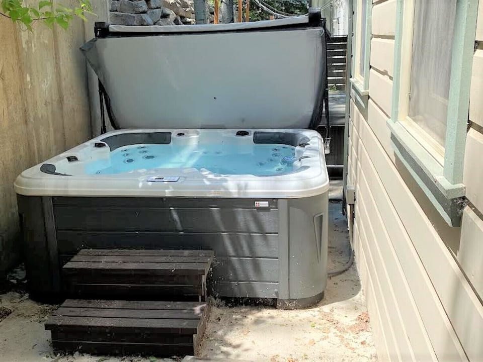 Your own private tub to soak away sore muscles and relax anytime of the day.