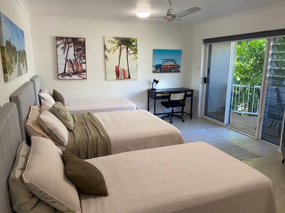 Bedroom #2 with three beds