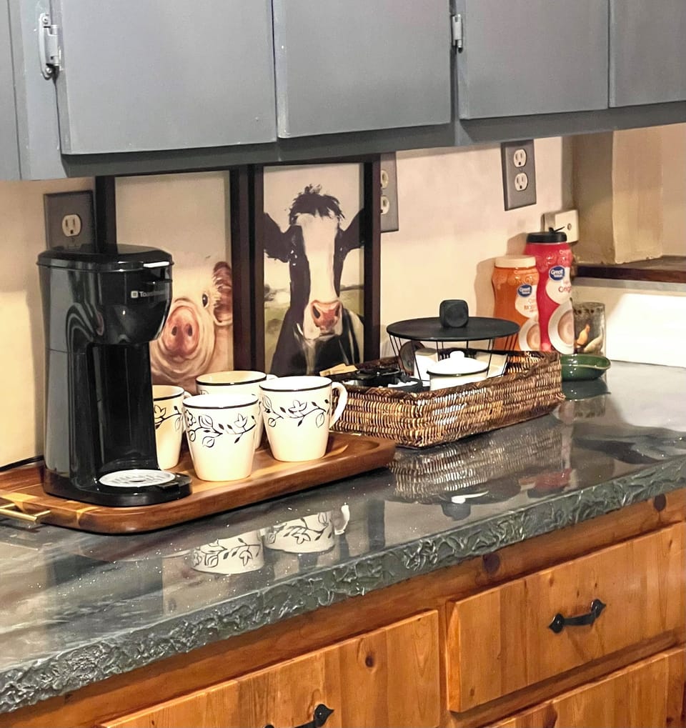 Coffee bar in kitchen area