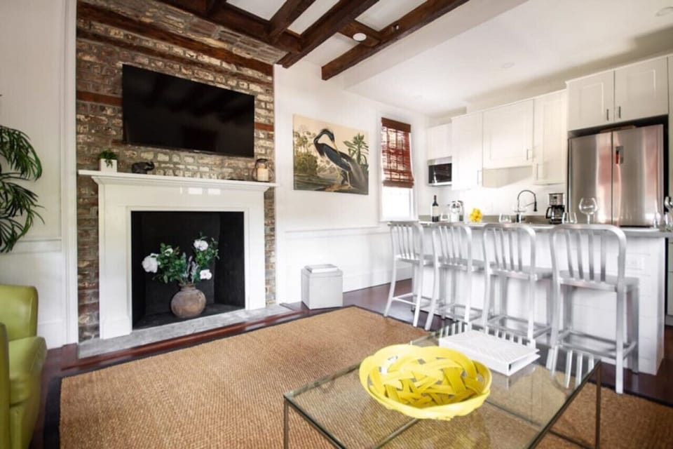 Living Room Opens to Kitchen
