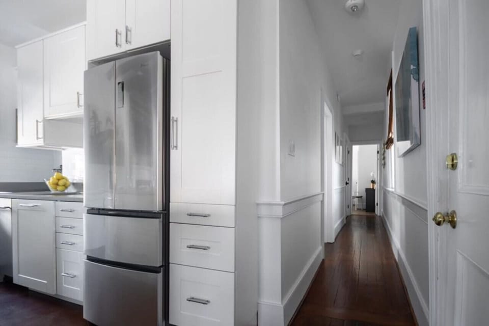 Fully Stocked Kitchen, Hall to Bedrooms