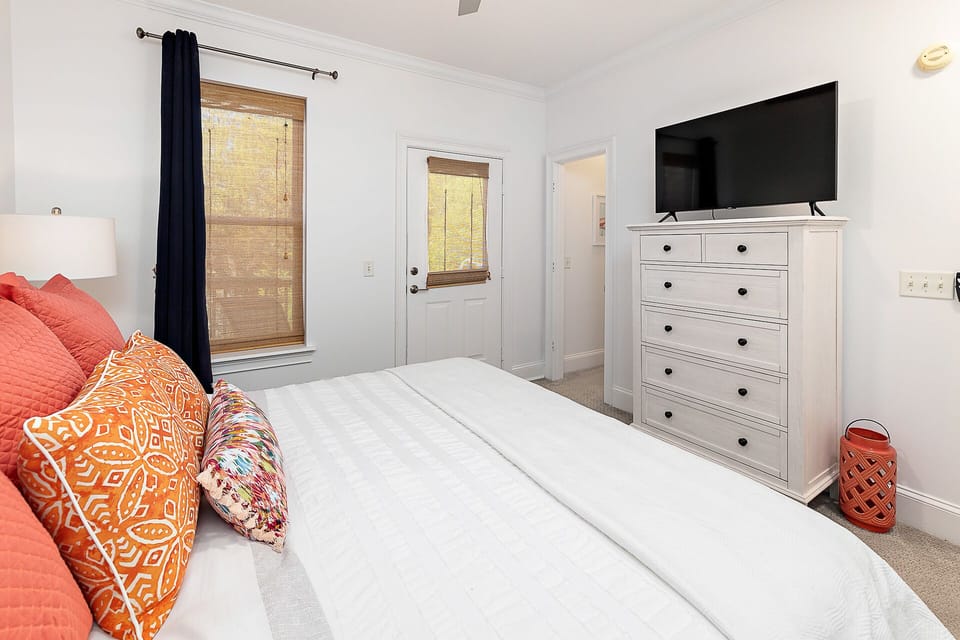 The second  Guest Bedroom has its own bathroom and covered porch.