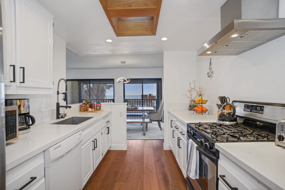 Galley Kitchen with an Ocean View to inspire your creative culinary creations...
