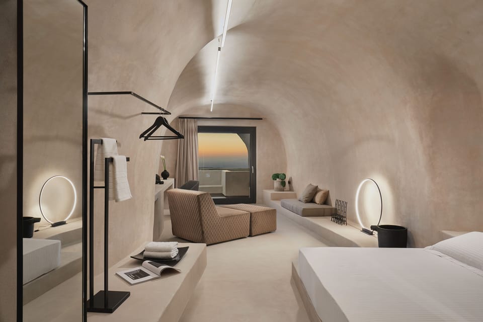 Astral Cave Suite with Jetted Tub, Caldera View | Living area | 42-inch Smart TV with satellite channels, TV