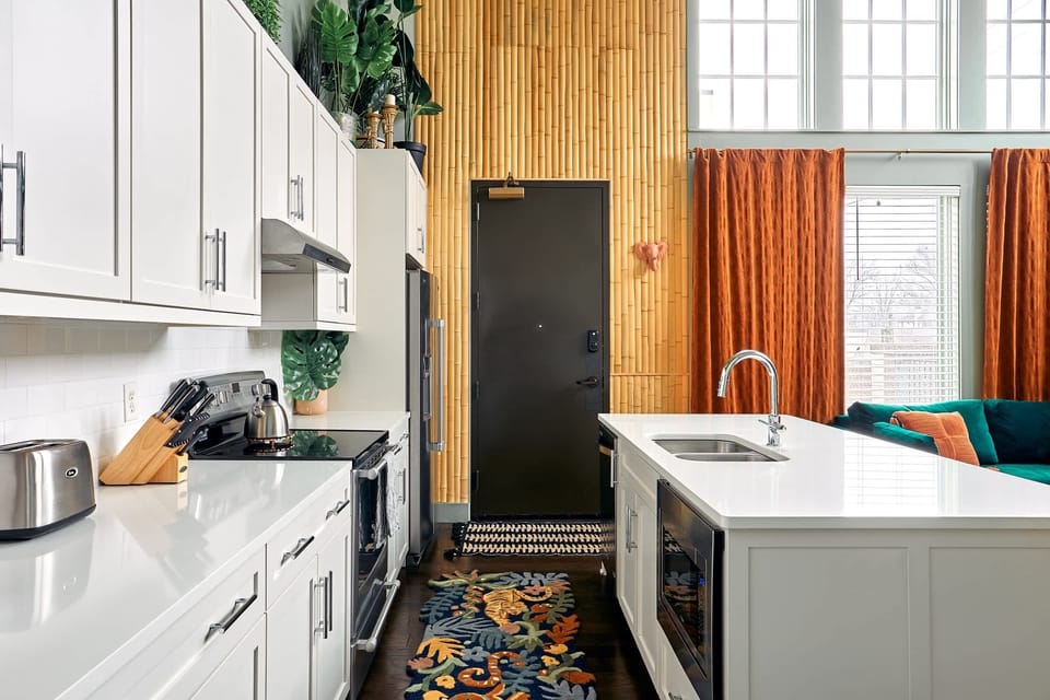 The kitchen is stocked with everything you need!