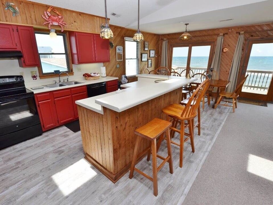 Kitchen with Ocean View