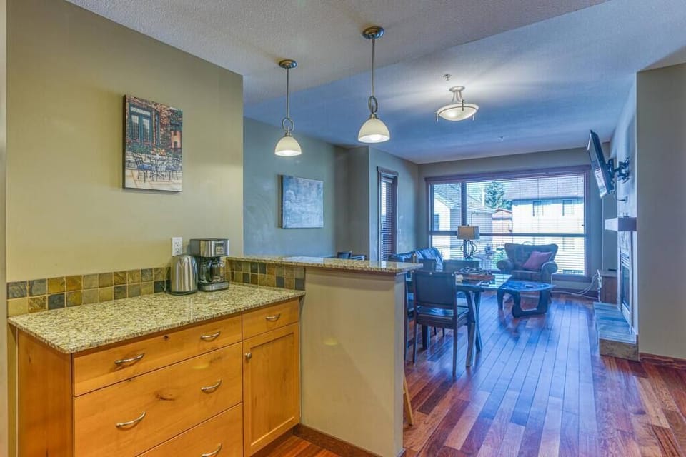 Island space and coffee maker