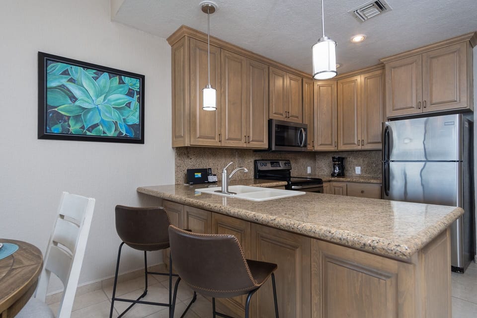 The kitchen.