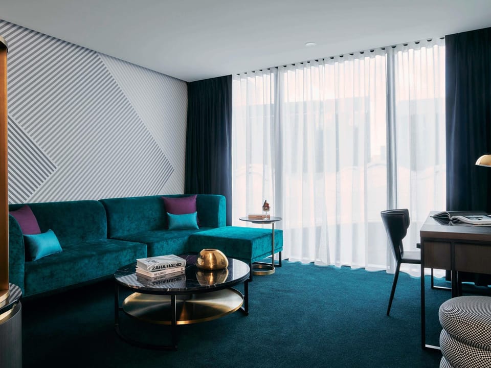 Superior Suite, 1 King Bed | Premium bedding, minibar, in-room safe, individually decorated