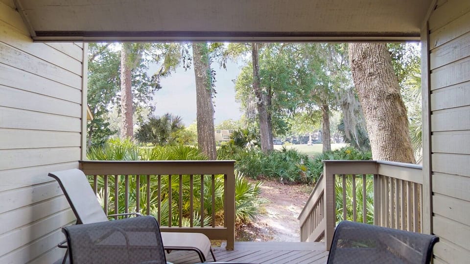 Private Deck with Stairs