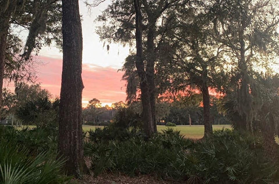 View of the Sunset from Private Deck