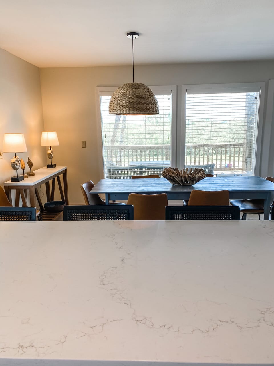 View from kitchen