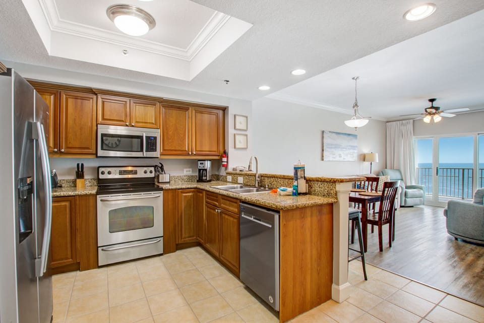 Granite Countertops and Stainless steel appliances