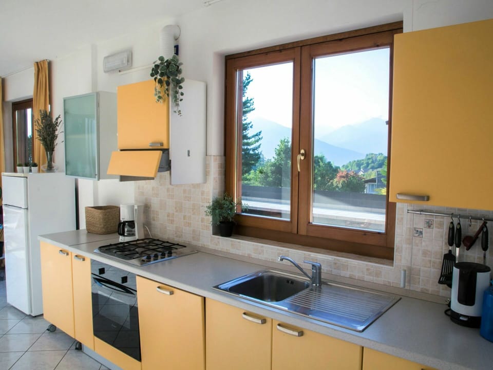 Kitchen Sink, Sink, Cabinetry, Tap, Countertop, Property, Window, Building, Blue, Plumbing Fixture