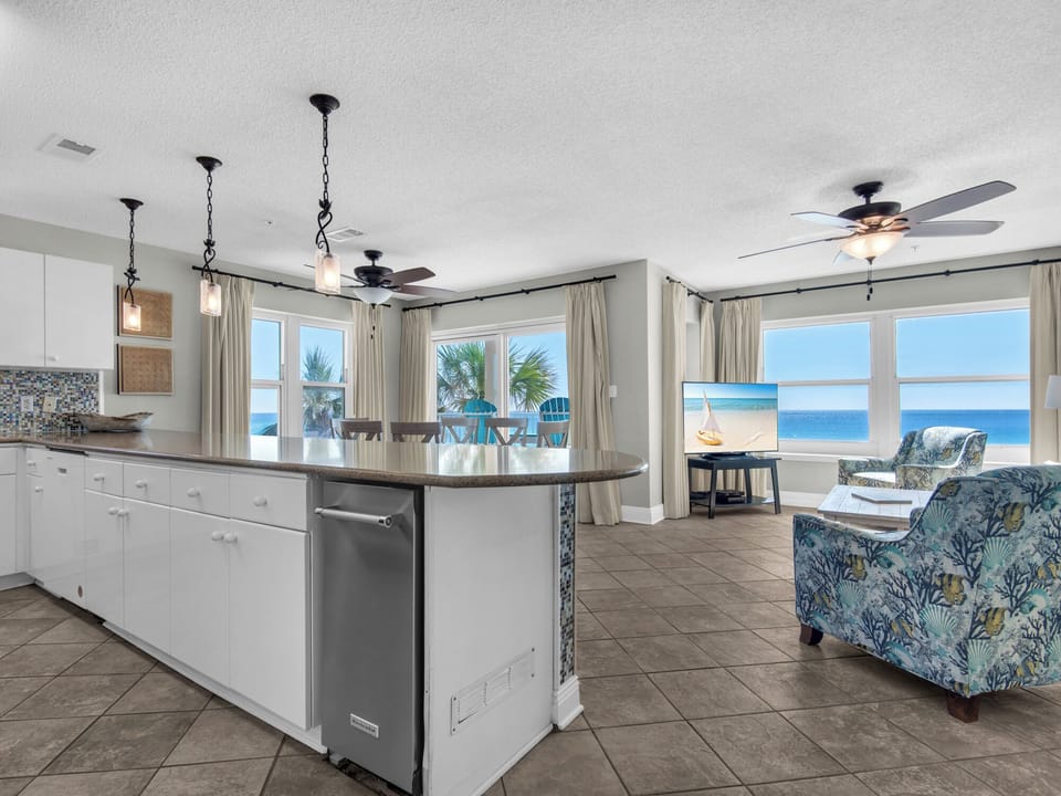 Open Kitchen Living and Dining Area