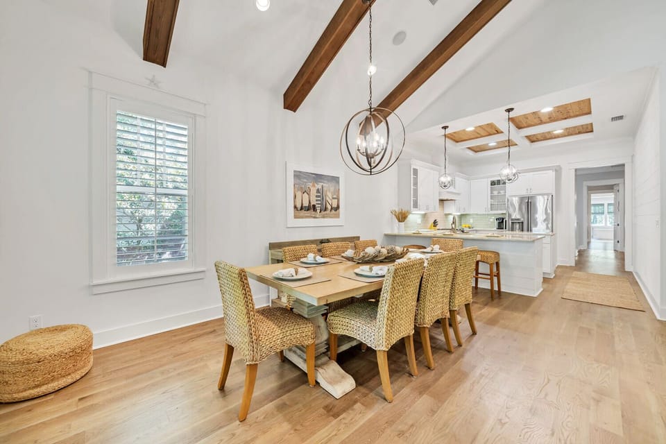 Dining table seats 8