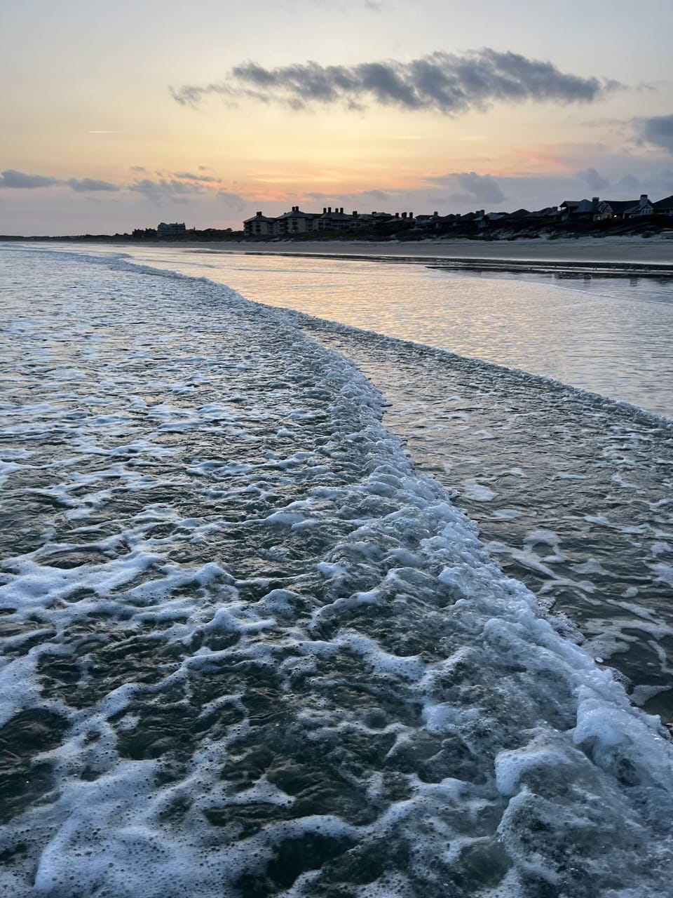 Beach at sunset 