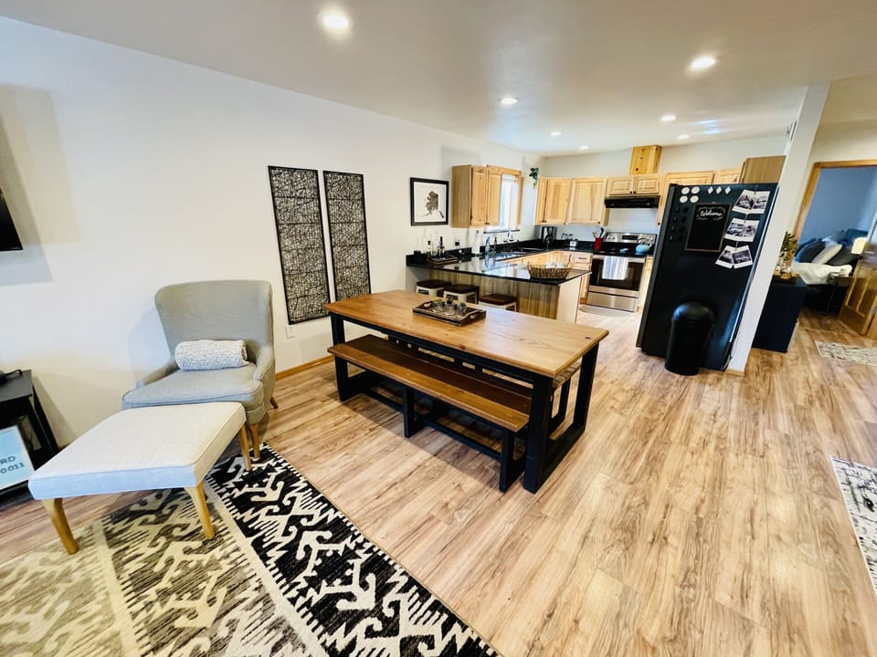 Large, open common living space.