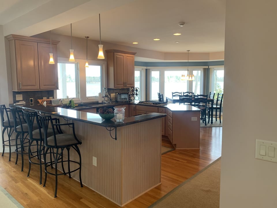 Kitchen view from living room