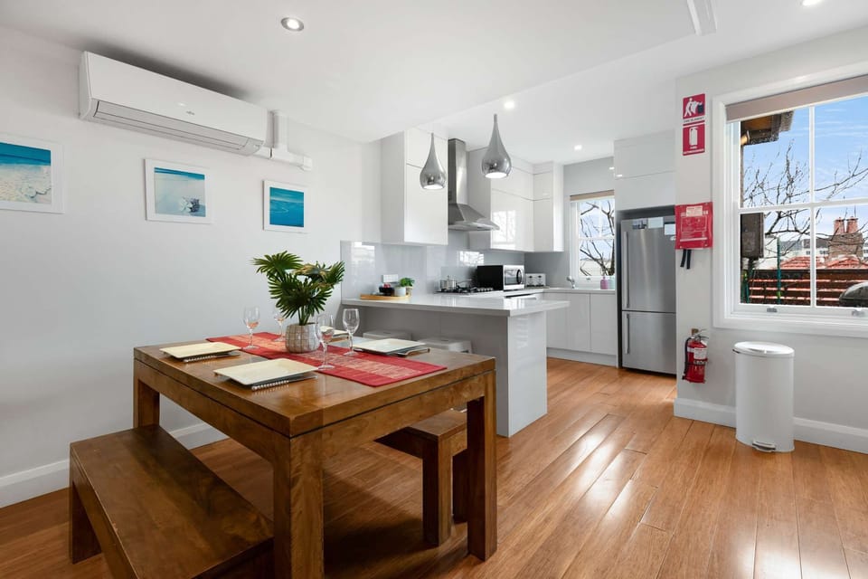Dining and living area set up