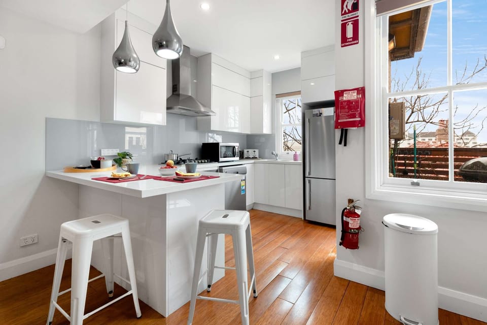 Bar stools kitchen area