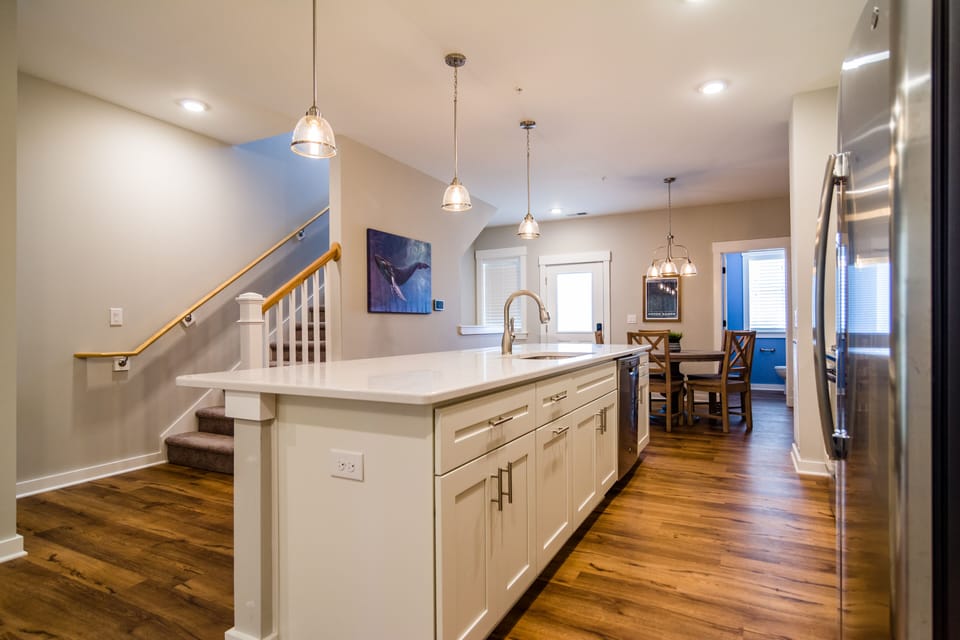 Kitchen Area Located on the Second Level
