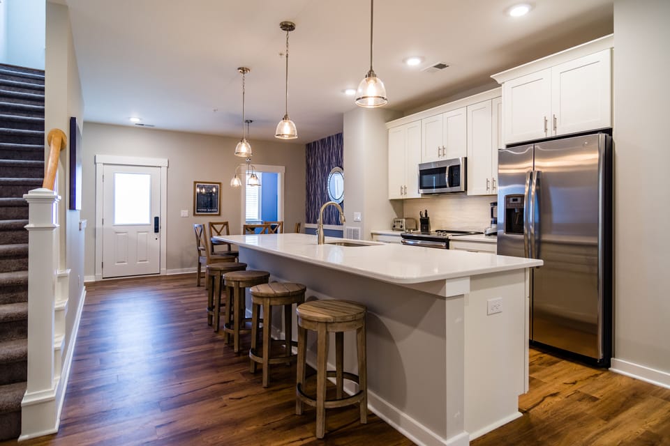 Kitchen Area Located on the Second Level