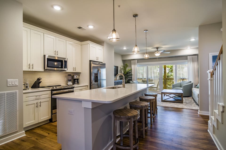 Kitchen Area Located on the Second Level