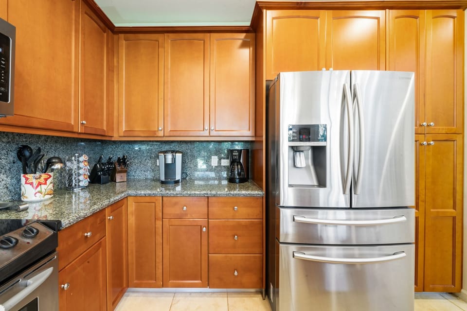 Upgraded appliances and granite countertops