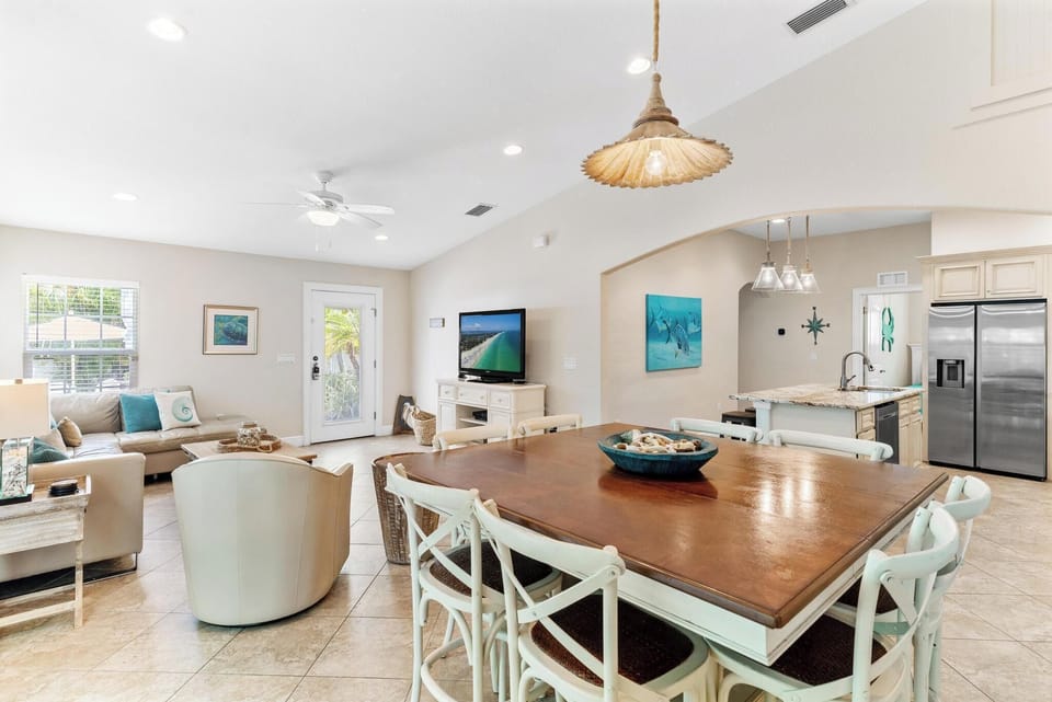 Salt Shack Living Dining and Kitchen Area