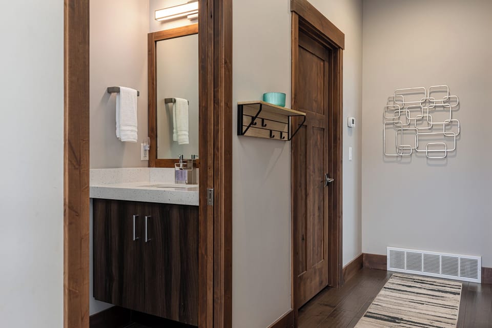 Powder room upstairs