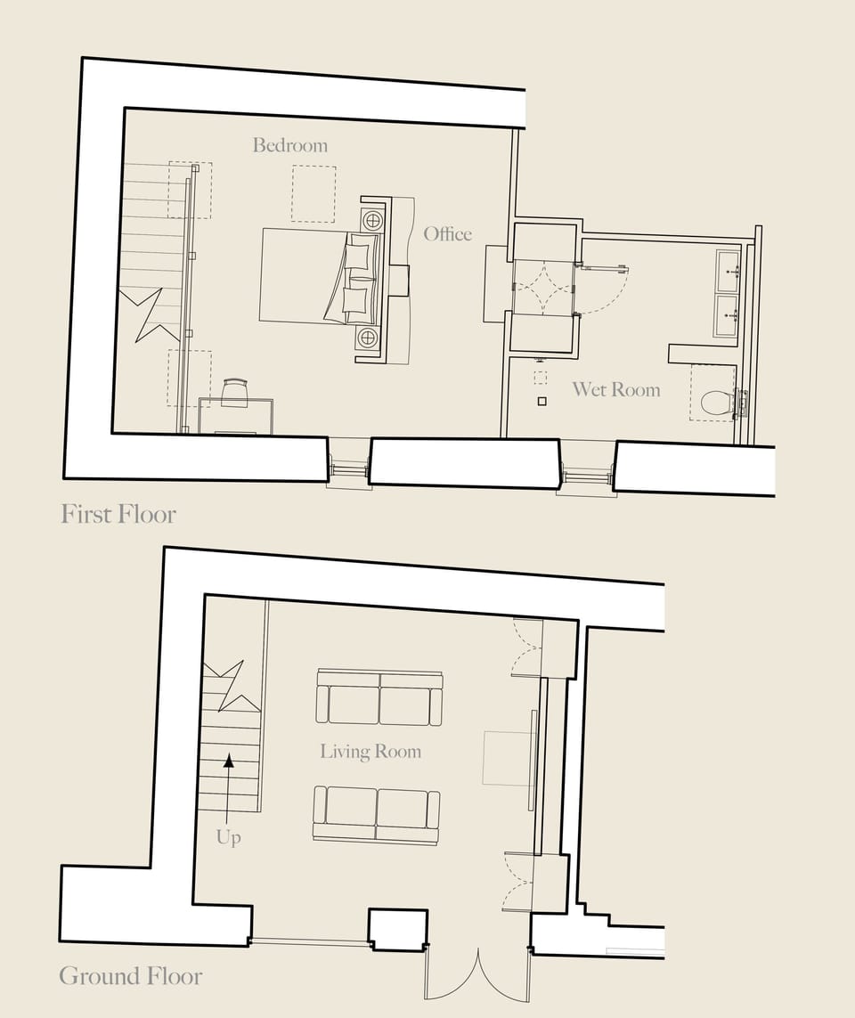 Superior Suite, Ensuite (Coach House) | Floor plan