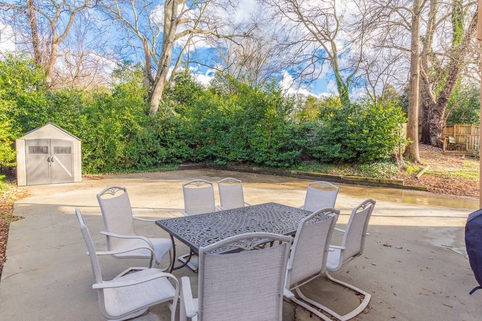 The secluded patio is waiting for you to prepare your favorite meal on the gas or charcoal grill. What are you waiting for?