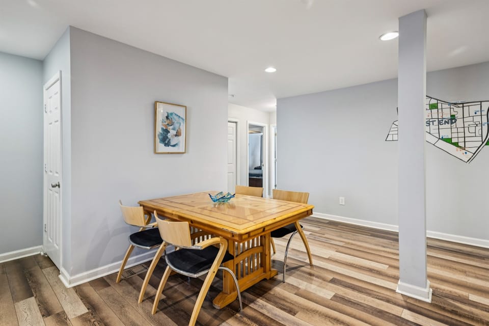 Dining table for the group to enjoy a meal together